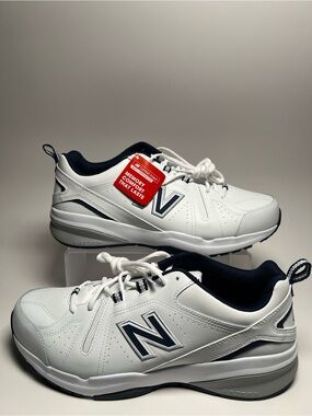 New Balance MX608v5 Walking Sneakers Men’s Size 13 4E Wide White/Blue MX608WN5